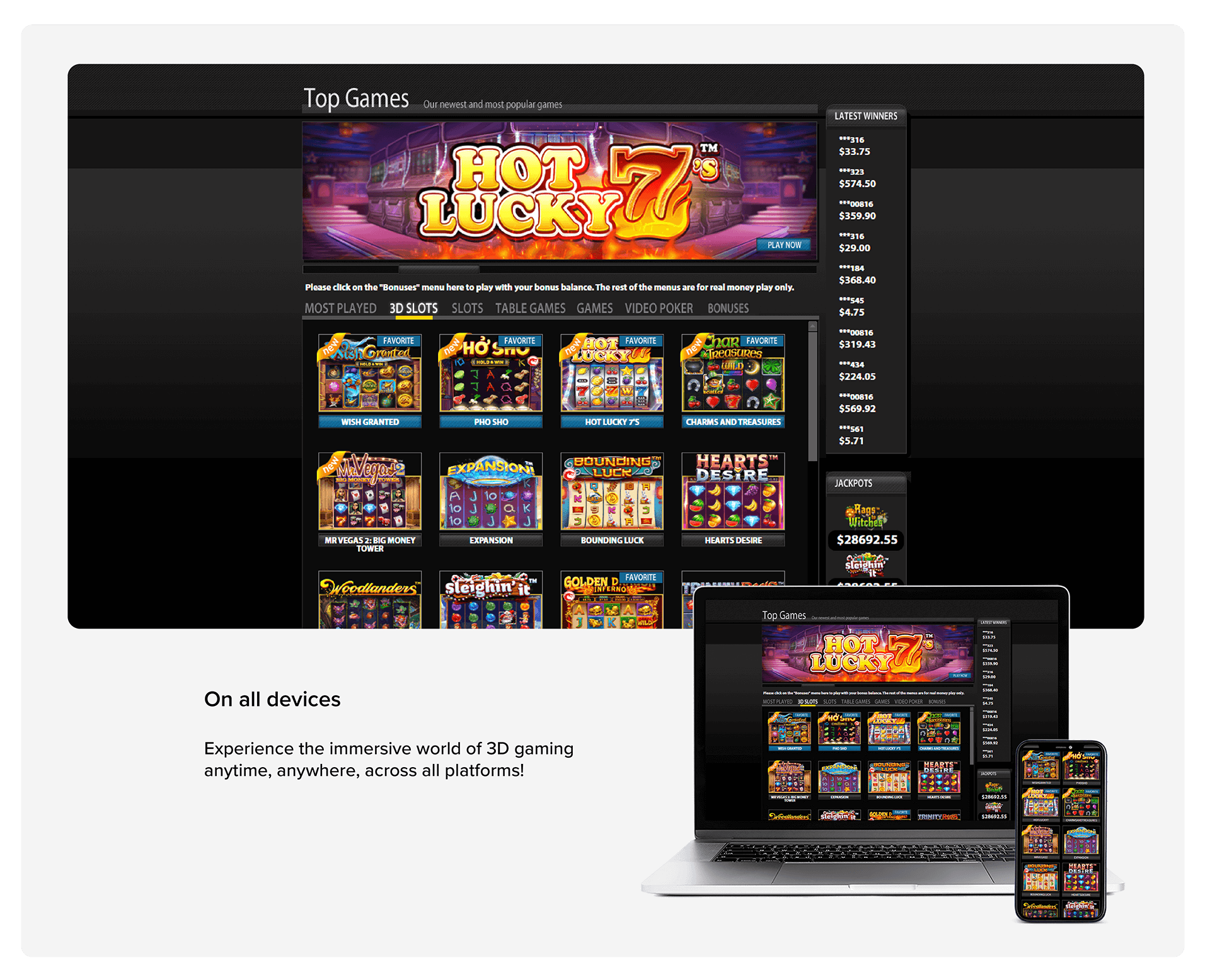 3D Casino Desktop