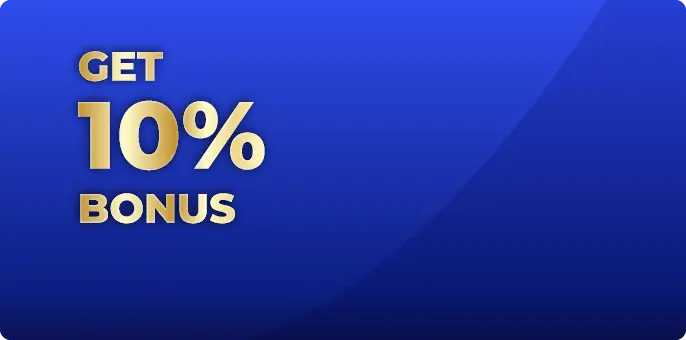 Get 10% of your friend’s deposit as a bonus